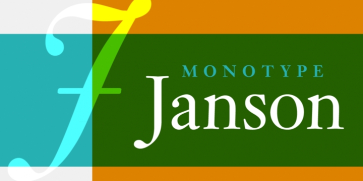 Monotype Janson font preview