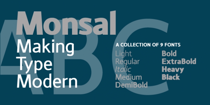 Monsal font preview