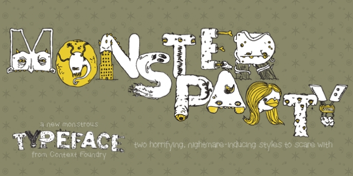 Monster Party font preview