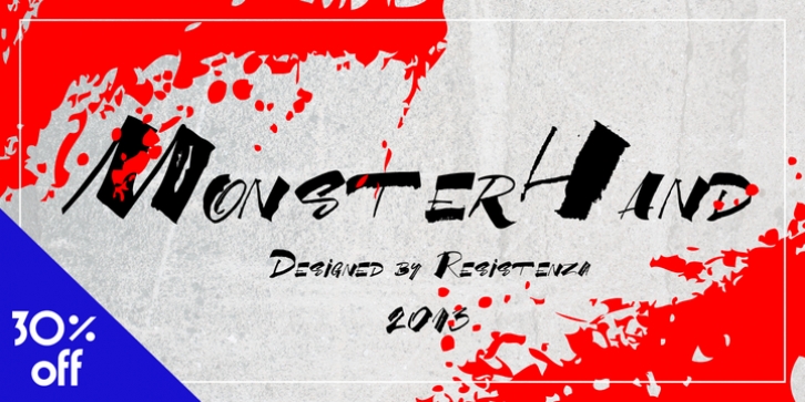 MonsterHand font preview