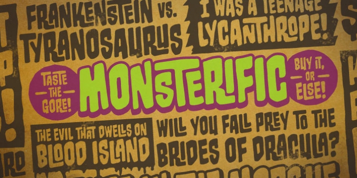 Monsterific BB font preview