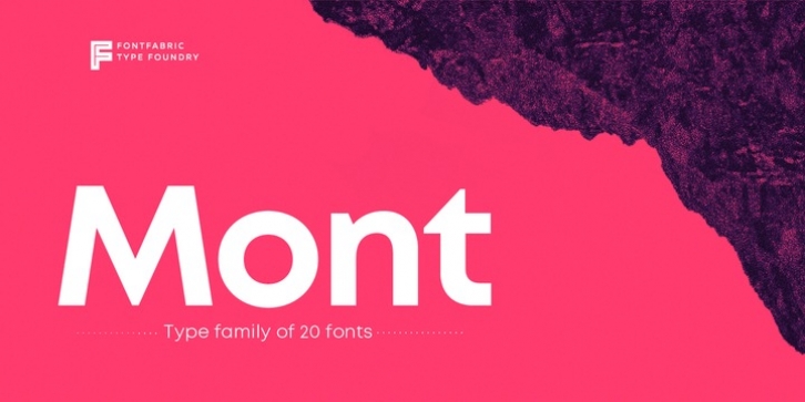 Mont font preview