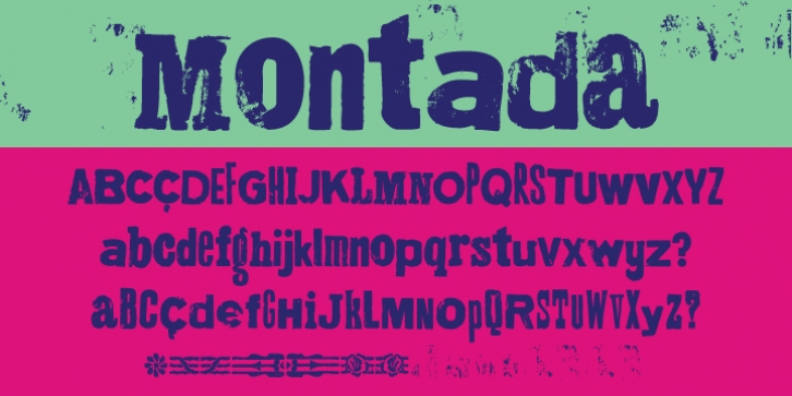 Montada font preview