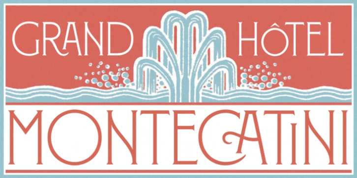 Montecatini font preview