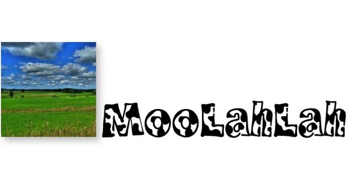 MooLahLah font preview