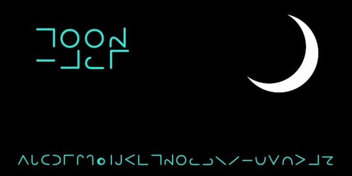 Moon Type font preview