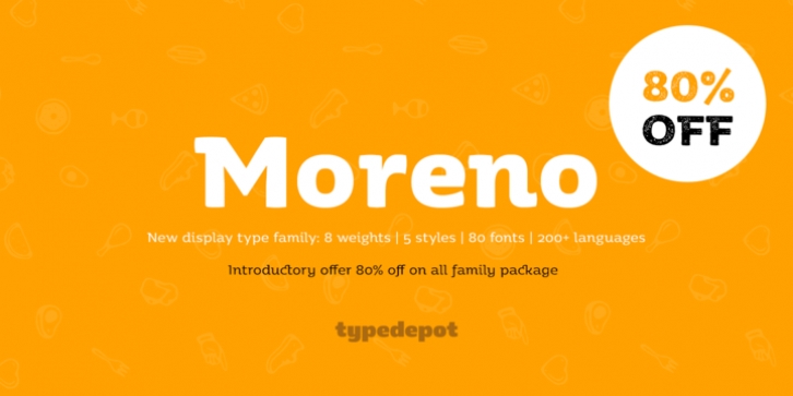 Moreno font preview