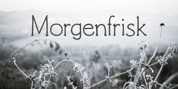 Morgenfrisk font preview