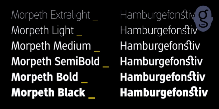 Morpeth font preview