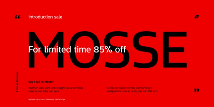 Mosse font preview