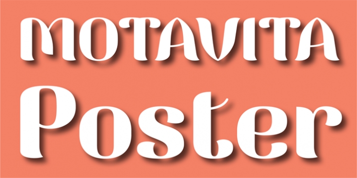 Motavita Poster font preview