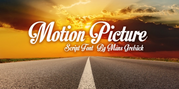 Motion Picture font preview