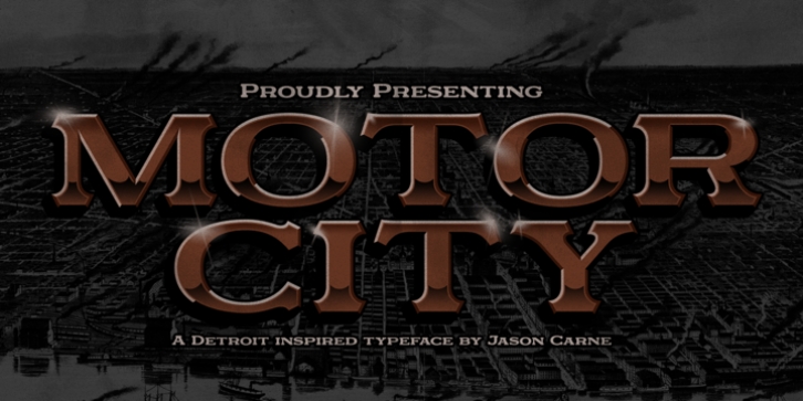 Motor City font preview