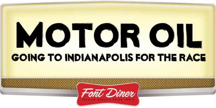 Motor Oil font preview