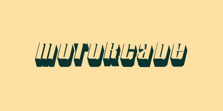 Motorcade font preview