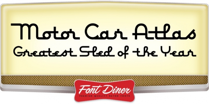 Motorcar Atlas font preview