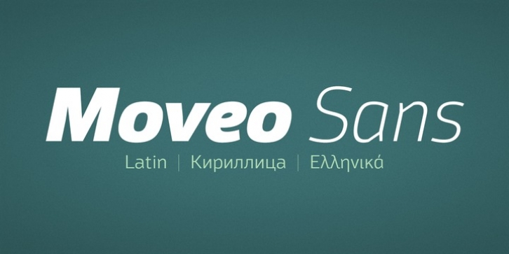 Moveo Sans font preview