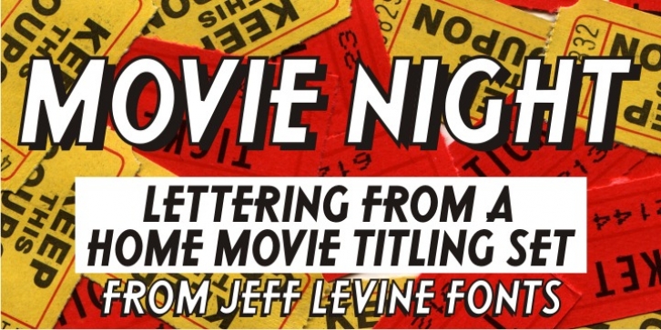 Movie Night JNL font preview