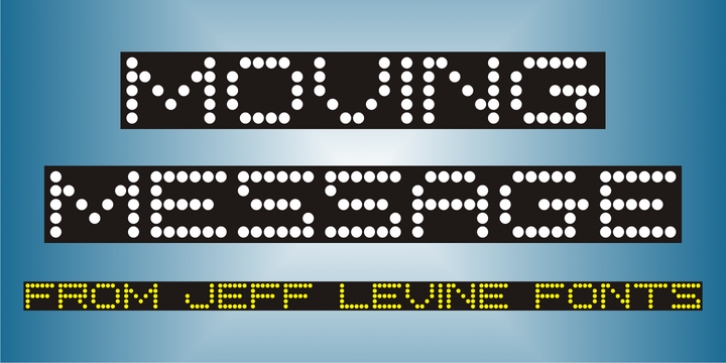 Moving Message JNL font preview