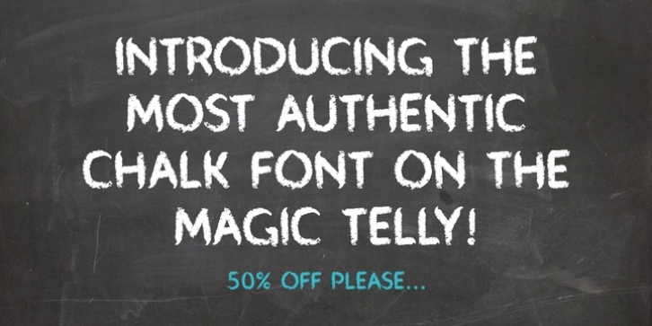 Mr Chalk font preview