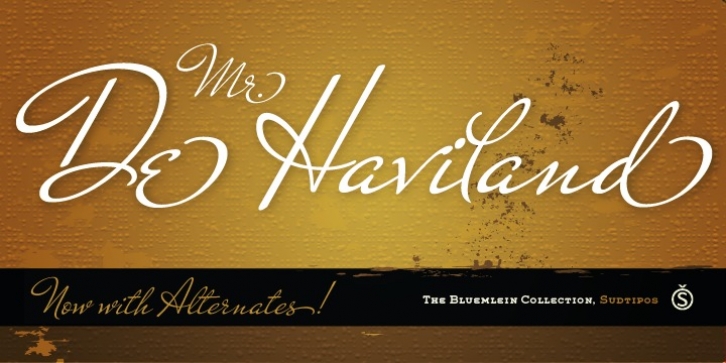 Mr De Haviland Pro font preview