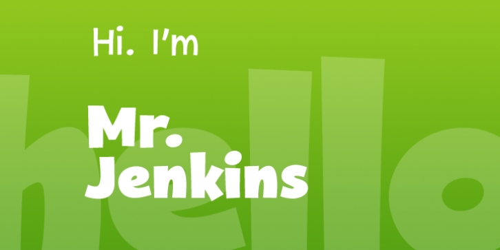 Mr. Jenkins font preview