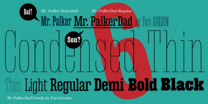 Mr Palker Dad font preview