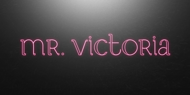 Mr. Victoria font preview