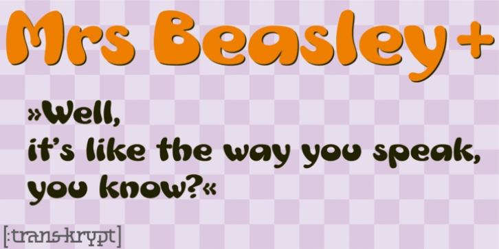 Mrs Beasley + font preview