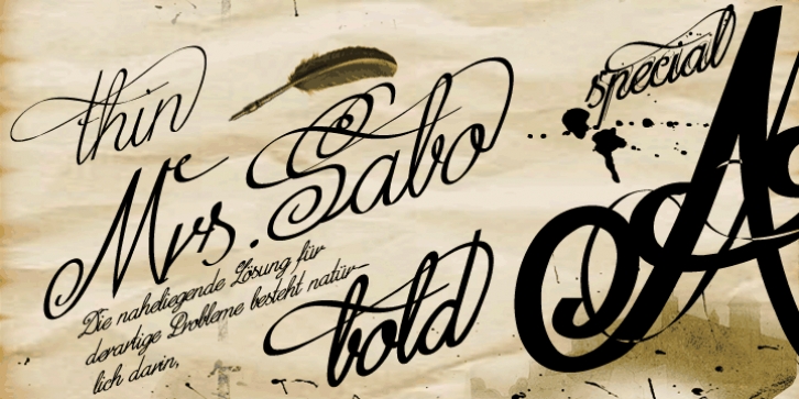 Mrs Sabo font preview