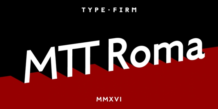 MTT Roma font preview