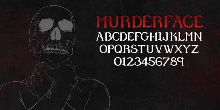 Murder Face font preview