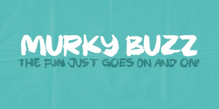 Murky Buzz font preview