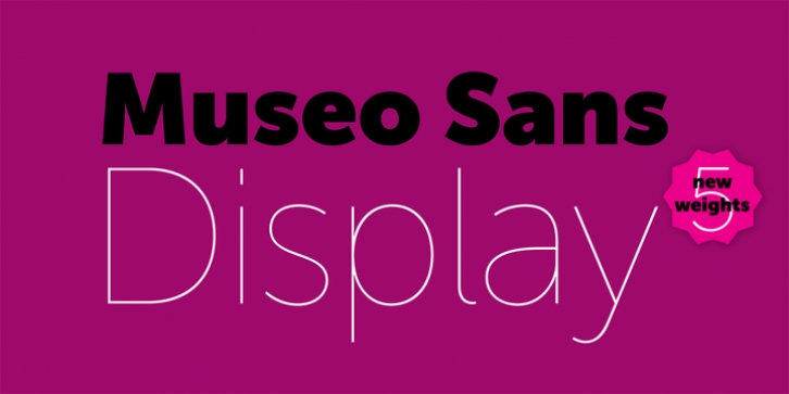 Museo Sans Display font preview