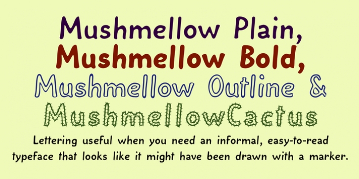 Mushmellow font preview