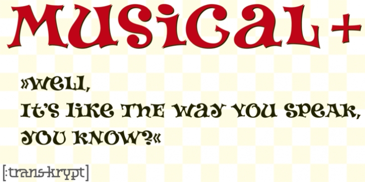 Musical + font preview