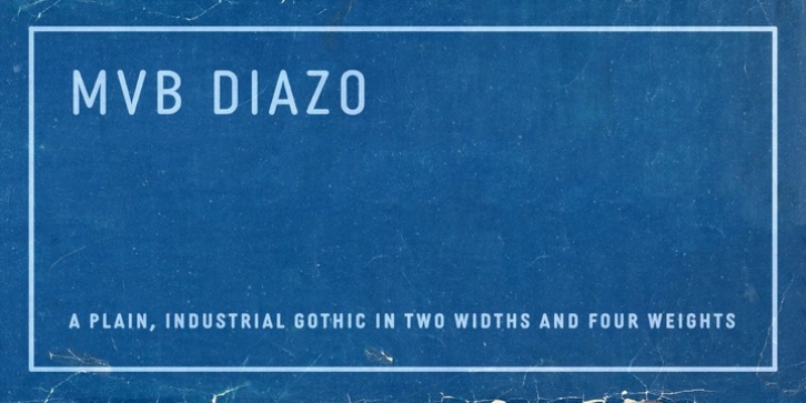 MVB Diazo font preview