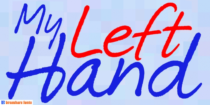 My Left Hand font preview