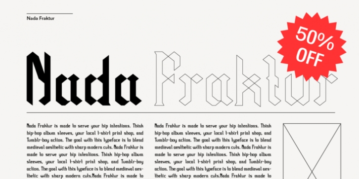 Nada Fraktur font preview