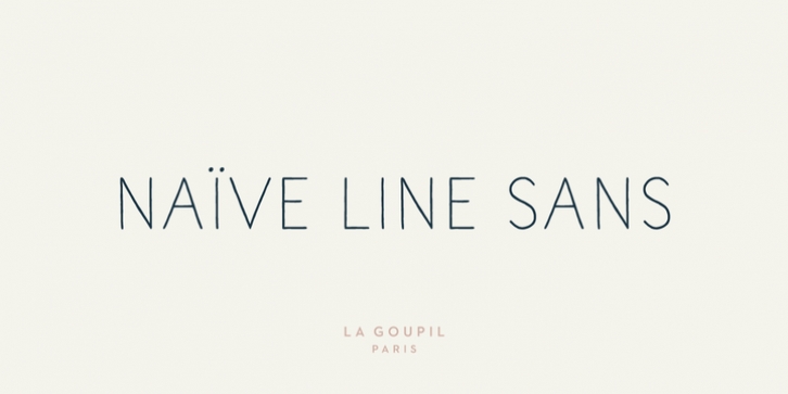 Naive Line Sans font preview