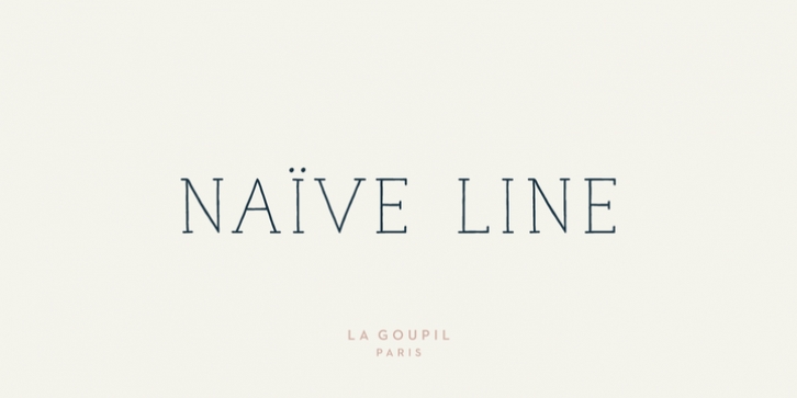 Naive Line font preview