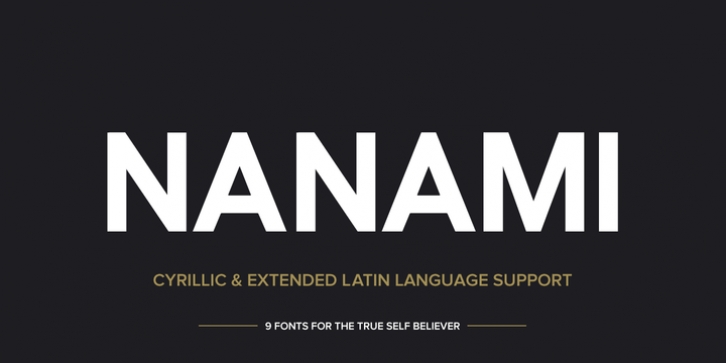 Nanami Pro font preview