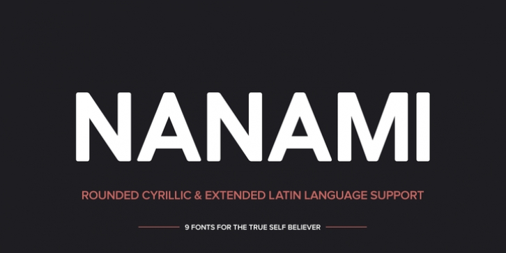 Nanami Rounded Pro font preview