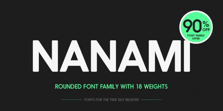 Nanami Rounded font preview