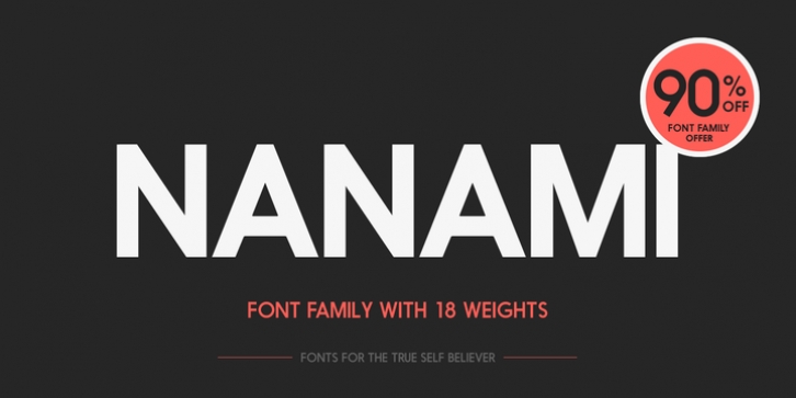 Nanami font preview