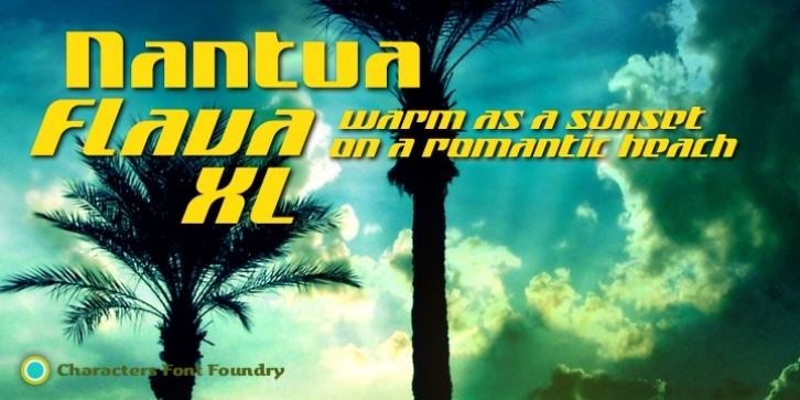 Nantua Flava font preview