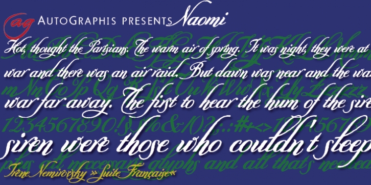 Naomi font preview