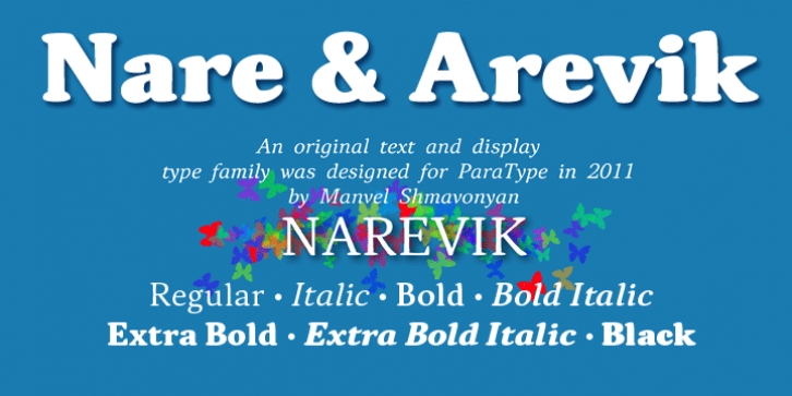 Narevik font preview