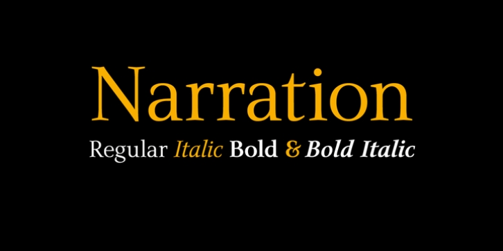 Narration font preview