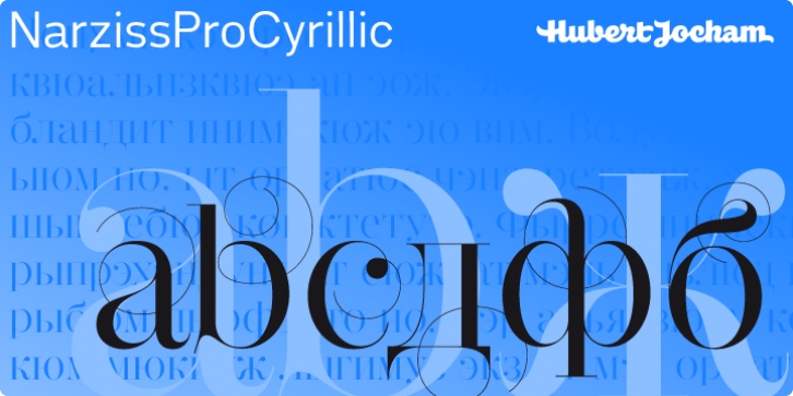 Narziss Pro Cyrillic font preview